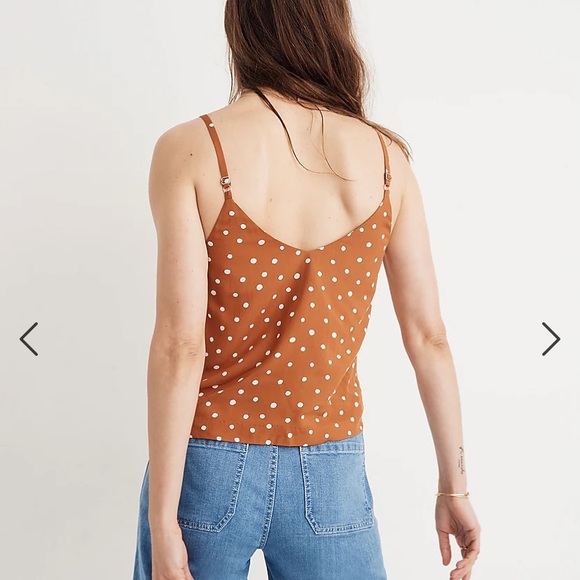 Button-Down Cami Top in Inkspot Dots - Picture 2 of 5